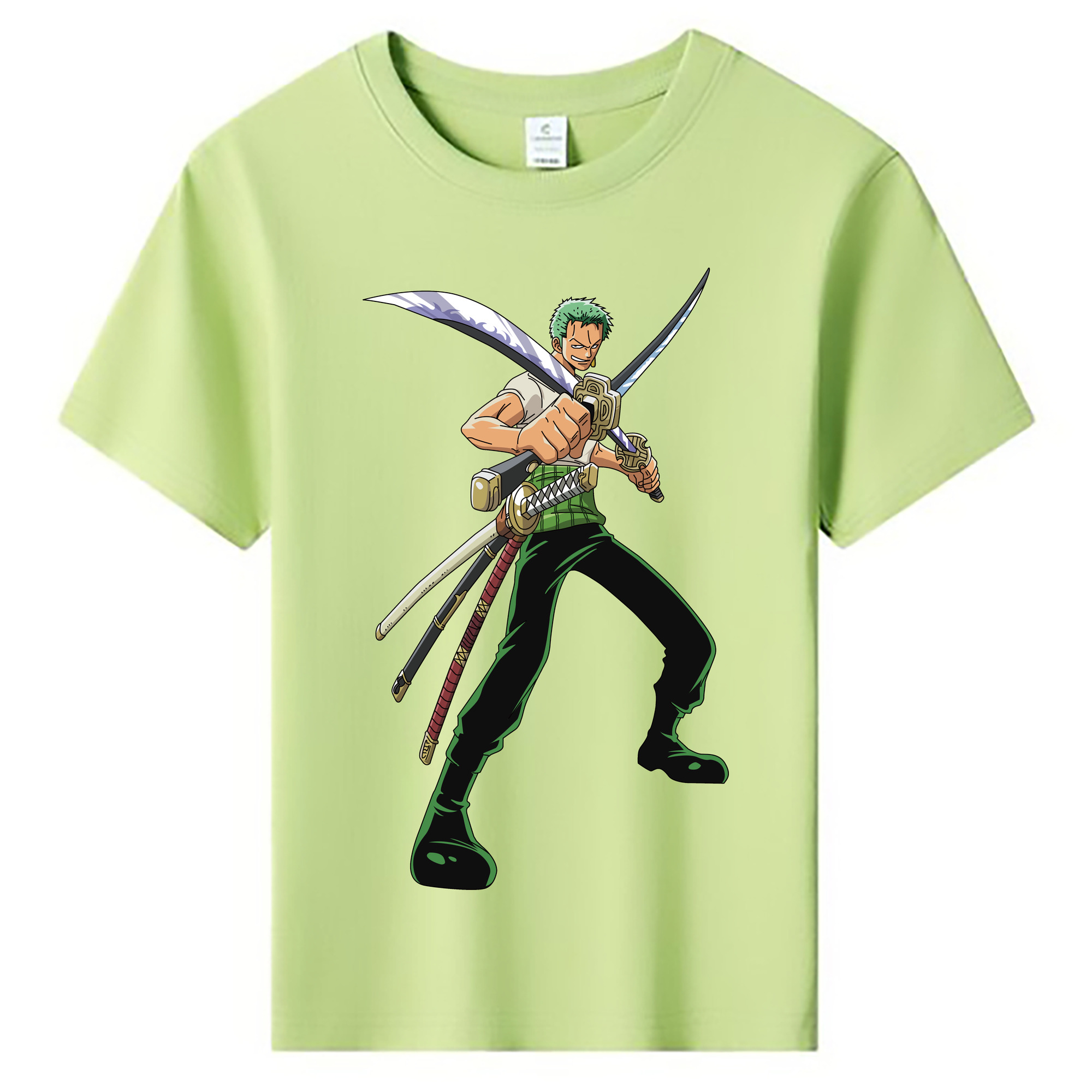 ワンピース ロロノア・ゾロ ONE PIECE Roronoa Zoro 綿100％キッズTシャツ（フロントプリント）